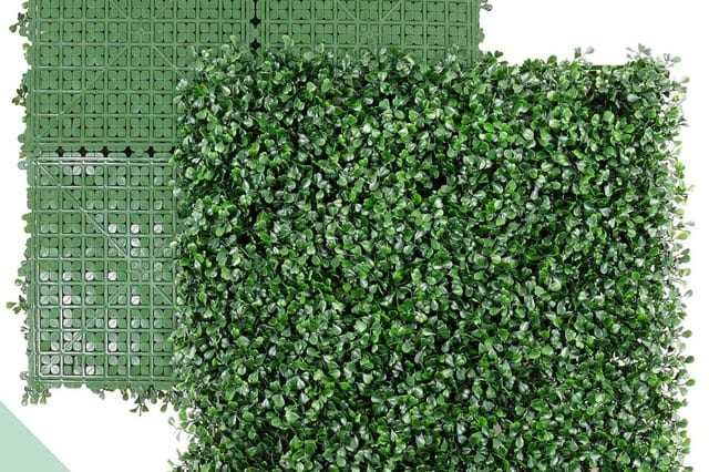 How to Install Artificial Boxwood Panels on a Chain Link Fence